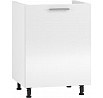 VENTO DK-60/82 alsó konyhaszekrény, Fehér/Fényes Fehér