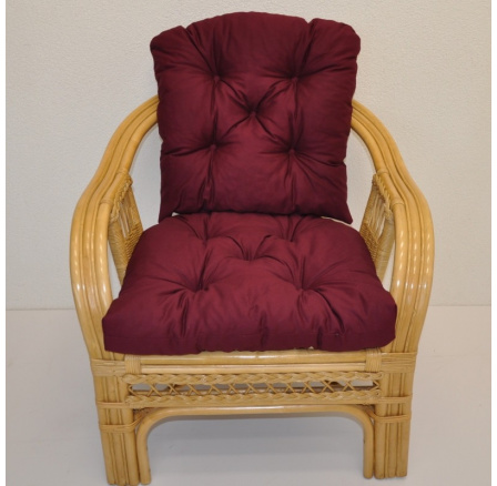 Polstr na křeslo Rio De Janeiro látka vínový kepr