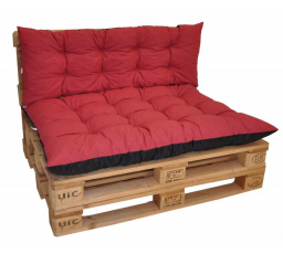 Polstry na paletový nábytek sada Basic - látka vínový melír