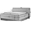 Carilla Bed + Metal Frame/Gas Lift/Storage 140x200 Sola 06 1