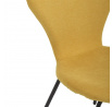 Jídelní židle, žlutá, látka, CT-S8010 YEL2