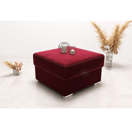 PUFA OTWIERANA 70×70 - Odcienie bordowego