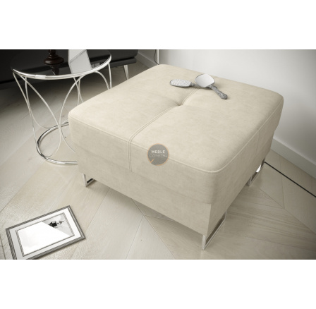 PUFA ZE SCHOWKIEM 70x70 CM GALAXY - Odcienie beżu