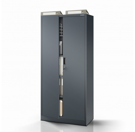 Fém szekrény JAN Compact 1750 x 800 x 400 mm, antracit