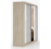 MULTI 32 gardróbszekrény - 233 cm, Sonoma Tölgy/Kathult