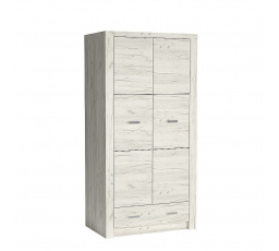 INDIANAPOLIS I1 ruhásszekrény, fehér craft