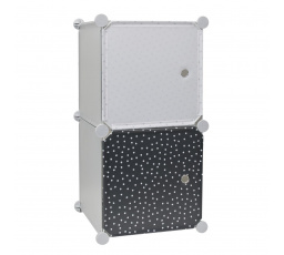 Moduláris Cubes 2 polc gyerekszobába szürke