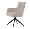 Jídelní židle, béžová, látka, DCH-P3170 LAN2