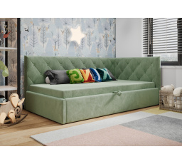 ŁÓŻKO ELZA - Odcienie zieleni- T33 , Strona prawa