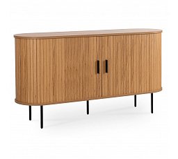 Komoda TRISH 140 cm Dwudrzwiowa Rozsuwana Dąb