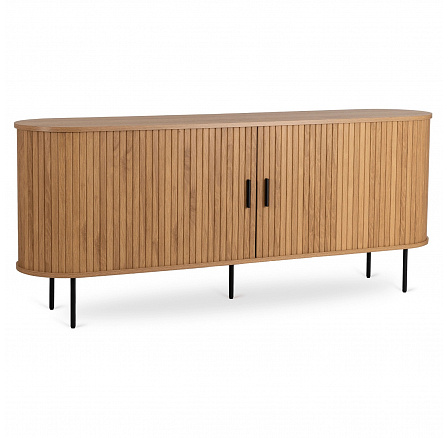 Komoda TRISH 180 cm Dwudrzwiowa Rozsuwana Dąb