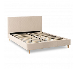 Łóżko 140x200 KIOTO Beżowe Sztruksowe
