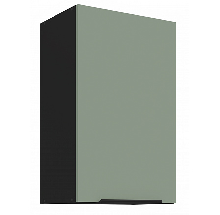 Horní skříňka ARIA - 45 G-72 1F, Černá/Aquamarine