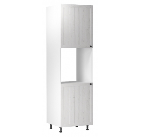 PROWANSJA D60P alsó konyhaszekrény - Bal, Fehér/Andersen fenyő