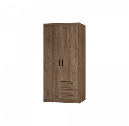 Šatní skříň Enja 2D3S, dub lefkas