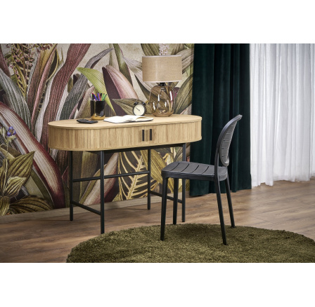 Íróasztal B51, természetes / fekete