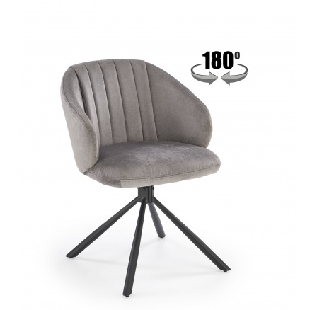 Forgó étkezőszék K533, Szürke/Fekete