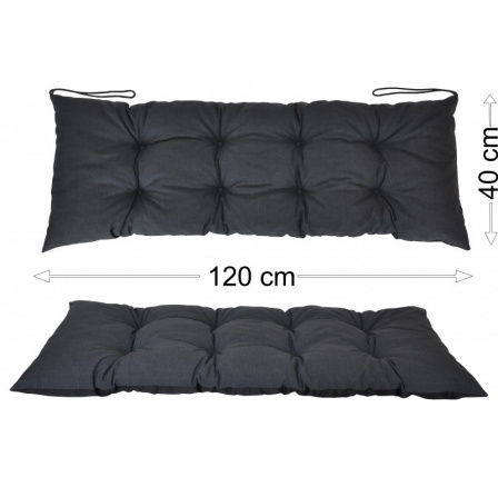 Podsedák 120x40 tmavě šedý melír