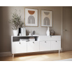 Dullum 200 Sideboard White Biały 200x75 Not applicable