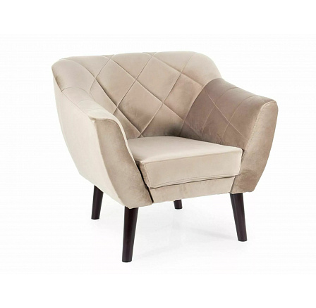 KARO 1 VELVET fotel, Bézs Bluvel 40/Wenge KARO 1 VELVET fotel, Bézs Bluvel 40/Wenge