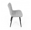 Jídelní židle, šedá, látka, HC-462 SIL2
