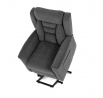 Polohovací křeslo, elektrické kabelové ovládání, šedá, látka, TV-7072 GREY2