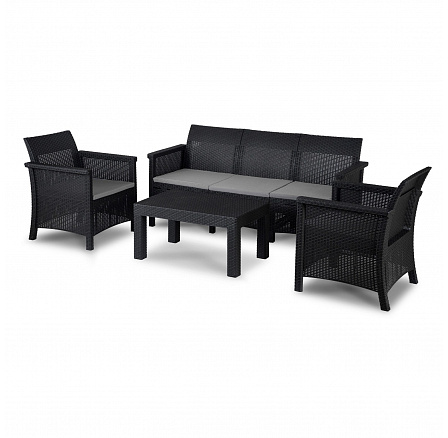 Zestaw Mebli Ogrodowych SAVIO Czarny