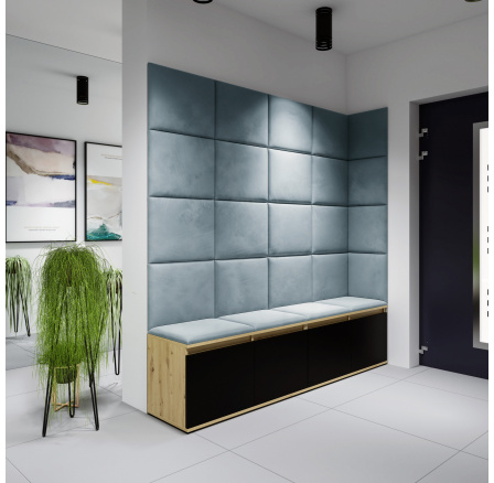 EMI 3 előszobafal, Trinity 22/Artisan+fekete