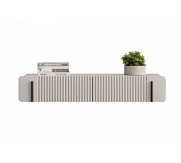 MALMI Toaletka 100 2SZ - cashmere / czarny / wisząca