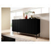 Komoda Nicole, matná černá / černé nohy