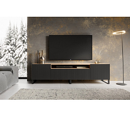 NOEMI TV szekrény Álló Fekete+Artisan