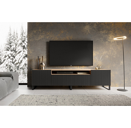 NOEMI TV szekrény Álló Fekete+Artisan