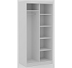 Tolóajtós szekrény Delia 100 Fehér+Artisan