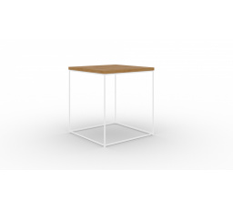 Adina kávézóasztal Fehér+Lancelot Tölgy