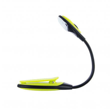 Olvasólámpa sárga csipesszel