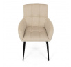 Jídelní židle, béžová, látka, DCH-P3146 CRM2