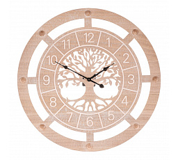 Hodiny nástěnné - pr. 60 cm, MDF, strom života ve středu
