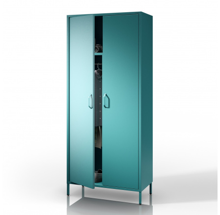 Fém ruhásszekrény tengeri FLAVIO