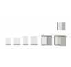Dolní skřínka BIANCA - 40 D 4S BB, Šedá / Bílý lesk