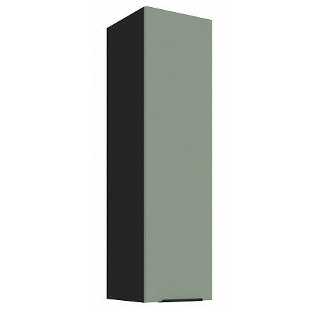 Horní skříňka ARIA - 30 G-108 1F, Černá/Aquamarine