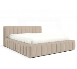 GINO ágy fa keretben léccel, 140x200, Velluto 02