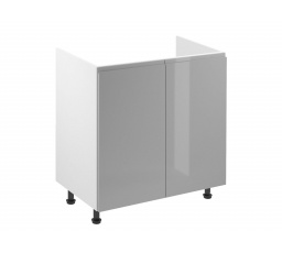 Konyhai alsó szekrény - ASPEN D80Z, fényes fehér/szürke