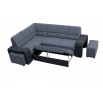 Rohová sedací souprava Wiki P hnědá