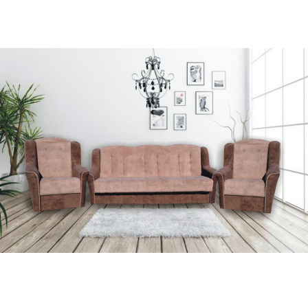 Sedací souprava Niagára 3F+1+1 hnědá Sedací souprava Niagára 3F+1+1 hnědá