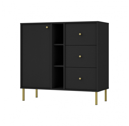 Komoda Tomila 824/2, černý grafit