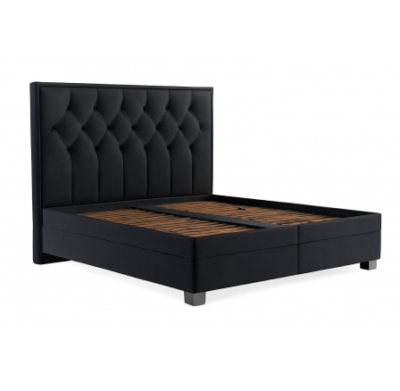 Postel Kristin 180x200 tmavě šedá Postel Kristin 180x200 tmavě šedá