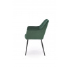 Étkezőszék K558, Zöld/Fekete