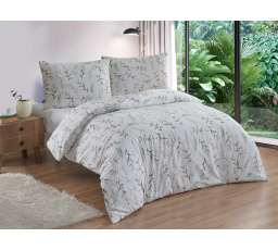 Flanelové francouzské povlečení 240x220, 70x90 Verona natur