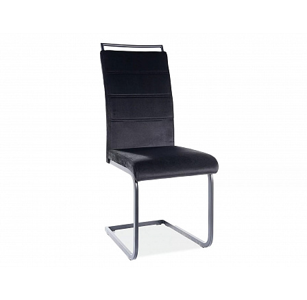 Étkezőszék H-441 Velvet, fekete Aksamit 117/fekete matt