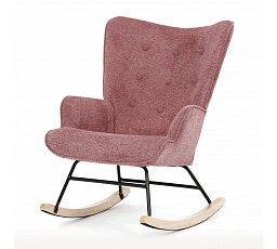 Houpací křeslo, růžová, látka, AK-373 PINK2